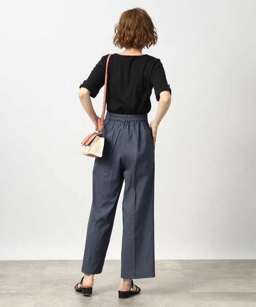 grove（グローブ）の「◆ぐんぐん伸びる！麻混ハイパーストレッチマリンパンツ（その他パンツ・レディース・ブラック/ベージュ/ブルー・01/02/03/04/05）」の10枚目の写真