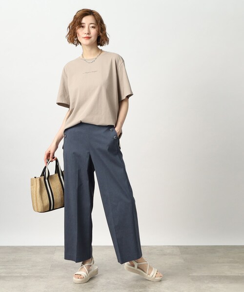 grove（グローブ）の「◆ぐんぐん伸びる！麻混ハイパーストレッチマリンパンツ（その他パンツ・レディース・ブラック/ベージュ/ブルー・01/02/03/04/05）」の11枚目の写真