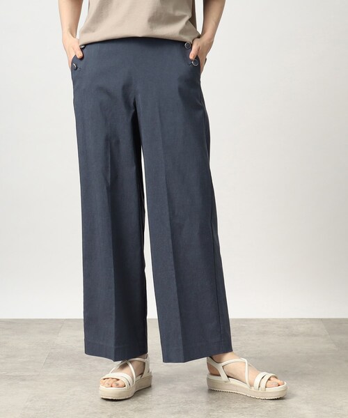 grove（グローブ）の「◆ぐんぐん伸びる！麻混ハイパーストレッチマリンパンツ（その他パンツ・レディース・ブラック/ベージュ/ブルー・01/02/03/04/05）」の12枚目の写真