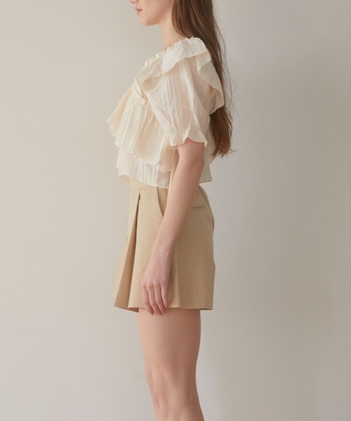 ACYM(アシーム)の「Frill sheer ブラウス(シャツ/ブラウス・レディース・ブラック/ピンク/アイボリー・FREE)」の19枚目の写真