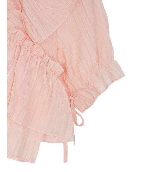 ACYM(アシーム)の「Frill sheer ブラウス(シャツ/ブラウス・レディース・ブラック/ピンク/アイボリー・FREE)」の8枚目の写真