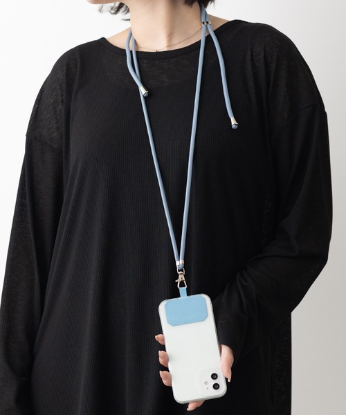 emonique（エモニーク）の「スマホケース用　パラコード モバイルストラップ スマホショルダー マルチ ネックストラップ（スマホグッズ・レディース・ホワイト/ピンク/ブラック/グリーン/パープル/ネイビー/レッド/ブルー/ラベンダー/イエロー・FREE）」の7枚目の写真