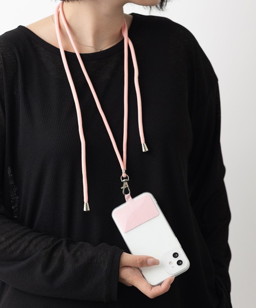 emonique（エモニーク）の「スマホケース用　パラコード モバイルストラップ スマホショルダー マルチ ネックストラップ（スマホグッズ・レディース・ホワイト/ピンク/ブラック/グリーン/パープル/ネイビー/レッド/ブルー/ラベンダー/イエロー・FREE）」の9枚目の写真