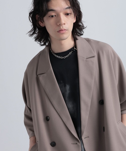 HARE（ハレ）の「【SETUP対応】TRオーバーダブルジャケット(HARE)（テーラードジャケット・メンズ・グレー/ブラック/ブラウン・SMALL/MEDIUM）」の15枚目の写真