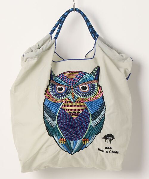 Ball&Chain(ボールアンドチェーン)の「<<WEB限定>>【Ball&Chain】MULGA MICHAEL(エコバッグ/サブバッグ・レディース・ブラック/グレー・FREE)」の1枚目の写真