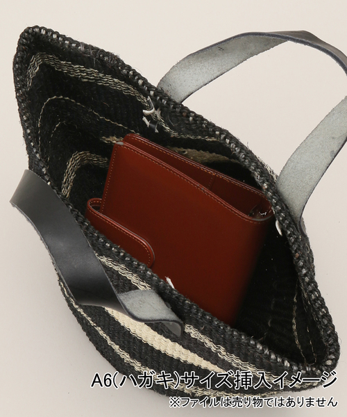 B.C STOCK（ベーセーストック）の「【AFRICAN SQUARE/アフリカンスクエア】 サイザルガラバスケット（かごバッグ・レディース・ブラック・FREE）」の10枚目の写真