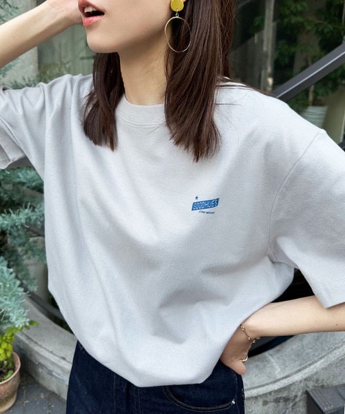 SETUP7（セットアップセブン）の「【GOODHUE'S】2枚セット 2 pack Tee shirts / パックTシャツ（Tシャツ/カットソー・レディース・ホワイト×グレー/ホワイト×ホワイト/ホワイト×ブラック・S/M/L/XL）」の3枚目の写真