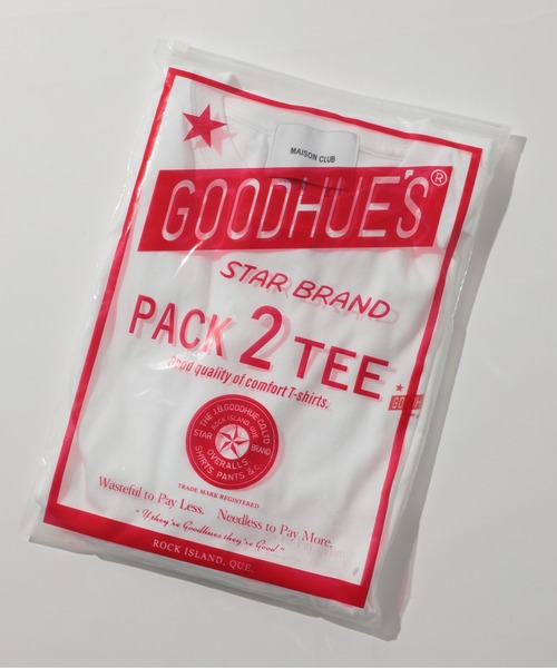SETUP7（セットアップセブン）の「【GOODHUE'S】2枚セット 2 pack Tee shirts / パックTシャツ（Tシャツ/カットソー・レディース・ホワイト×グレー/ホワイト×ホワイト/ホワイト×ブラック・S/M/L/XL）」の11枚目の写真