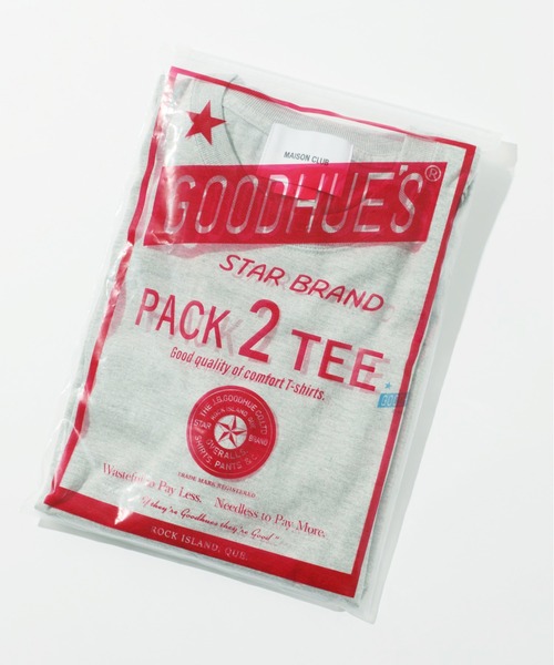 SETUP7（セットアップセブン）の「【GOODHUE'S】2枚セット 2 pack Tee shirts / パックTシャツ（Tシャツ/カットソー・レディース・ホワイト×グレー/ホワイト×ホワイト/ホワイト×ブラック・S/M/L/XL）」の12枚目の写真