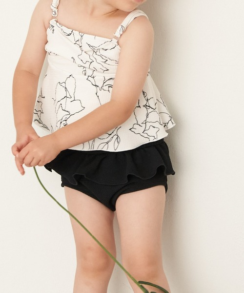 Chico（チコ）の「【WEB限定/水着/ショーツ単品】Kids ウエストシャーリングショーツ（水着・キッズ・ホワイト系その他2/イエロー系その他2/ブラック/ホワイト系その他3・110/130）」の10枚目の写真