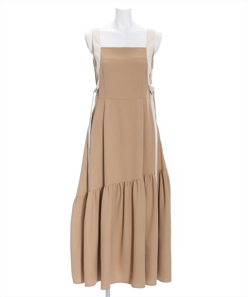 clear（クリア）の「配色ショルダーリボンワンピース （ワンピース・レディース・アイボリー/ブルー/ベージュ・F）」の13枚目の写真