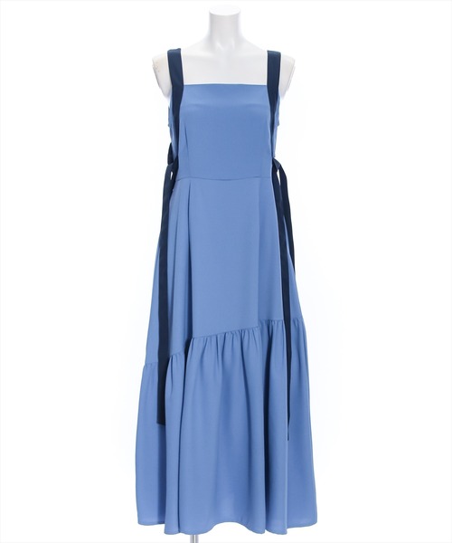 clear（クリア）の「配色ショルダーリボンワンピース （ワンピース・レディース・アイボリー/ブルー/ベージュ・F）」の12枚目の写真