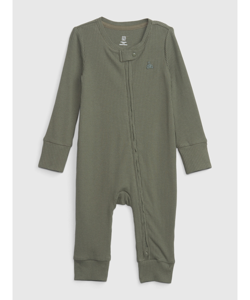 GAP（ギャップ）の「はじめてのお気に入り リブ ボディオール (ベビー)（ロンパース・キッズ・ベージュ/ピンク/グリーン/ブラック/ピンク系その他/ブルー/ナチュラル・60cm/70cm/50cm/80ｃｍ/90cm）」の5枚目の写真