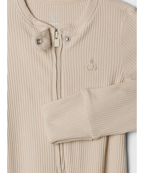 GAP（ギャップ）の「はじめてのお気に入り リブ ボディオール (ベビー)（ロンパース・キッズ・ベージュ/ピンク/グリーン/ブラック/ピンク系その他/ブルー/ナチュラル・60cm/70cm/50cm/80ｃｍ/90cm）」の10枚目の写真