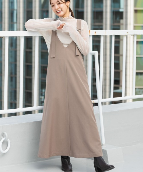 SENSE OF PLACE by URBAN RESEARCH（センスオブプレイスバイアーバンリサーチ）の「ラメシアーハイネックトップ（Tシャツ/カットソー・レディース・ライトベージュ/チャコールグレー/グリーン・ONE）」の10枚目の写真