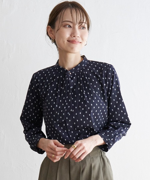 IKKA LOUNGE(イッカラウンジ)の「ランダムタイブラウス(シャツ/ブラウス・レディース・オフホワイト/ネイビー/ベージュ・M/L)」の19枚目の写真