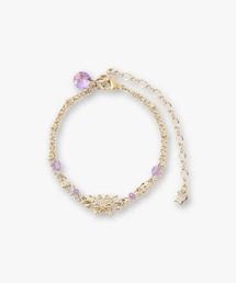 ANNA SUI（アナスイ）の「蝶モチーフ 2連風チェーンブレスレット（ブレスレット・レディース・パープル系）」