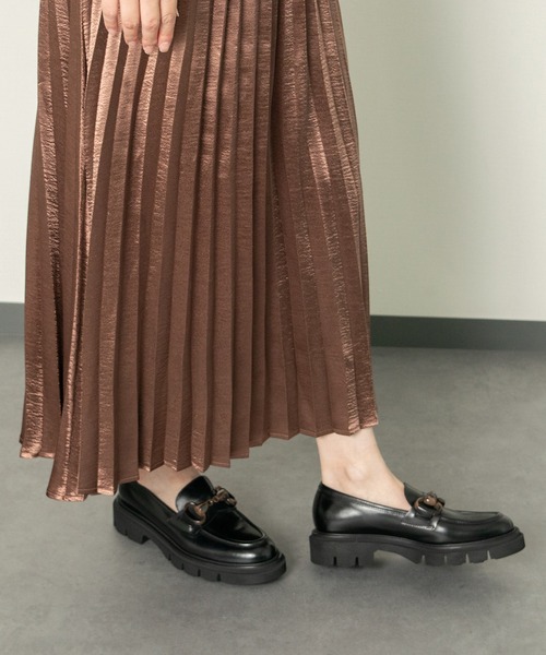 ローファー 「Luca Grossi」ワントーンビットローファー ルカ グロッシ Luca Grossi ワントーンビットローファー （ブラック