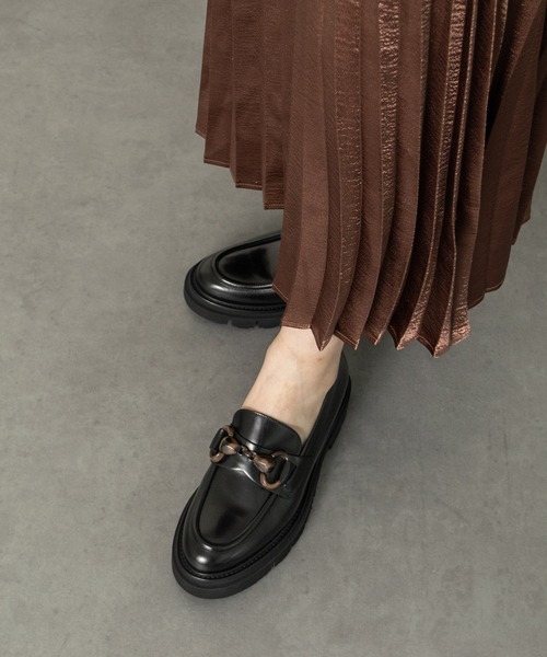 【YienThot】1度着用のみ 現在発売中 Luca Grossi セール】【Luca Grossi】ワントーンビットローファー(L31617