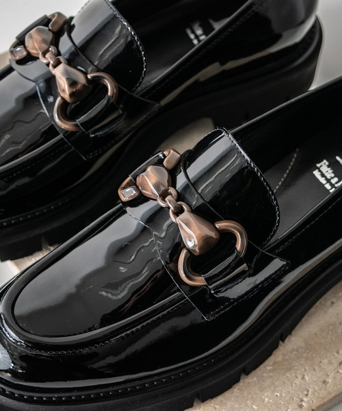 Luca Grossi】ワントーンビットローファー(L31617)（ローファー