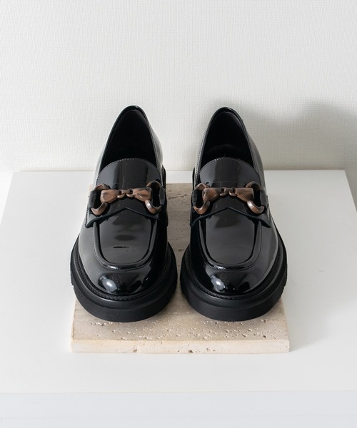 【YienThot】1度着用のみ 現在発売中 Luca Grossi セール】【Luca Grossi】ワントーンビットローファー(L31617