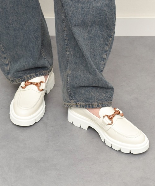 Luca Grossi（ルーカグロッシ）の「【Luca Grossi】ワントーンビットローファー(L31617)（ローファー・レディース・ブラック系その他/アイボリー/ブラック・37/38/36/39/35）」の9枚目の写真