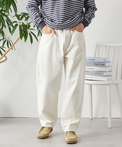 SHIPS any（シップス エニィ）の「【SHIPS any別注】BROOKLYN OVERALLS : レギュラーフィット デニムパンツ◇（デニムパンツ・メンズ・オフホワイト/ネイビー/ブラック・LARGE/X-SMALL/MEDIUM/SMALL）」の14枚目の写真