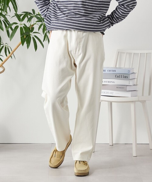 SHIPS any（シップス エニィ）の「【SHIPS any別注】BROOKLYN OVERALLS : レギュラーフィット デニムパンツ◇（デニムパンツ・メンズ・オフホワイト/ネイビー/ブラック・LARGE/X-SMALL/MEDIUM/SMALL）」の13枚目の写真