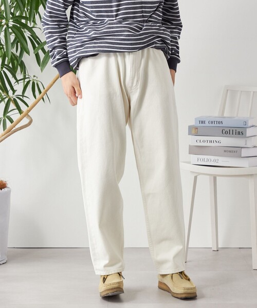 SHIPS any（シップス エニィ）の「【SHIPS any別注】BROOKLYN OVERALLS : レギュラーフィット デニムパンツ◇（デニムパンツ・メンズ・オフホワイト/ネイビー/ブラック・LARGE/X-SMALL/MEDIUM/SMALL）」の12枚目の写真