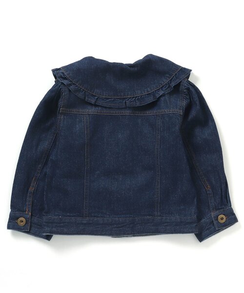 apres les cours（アプレレクール）の「【WEB限定】 衿付きデニムジャケット（デニムジャケット・キッズ・インディゴブルー・130/110/120/90/140/100/80）」の6枚目の写真