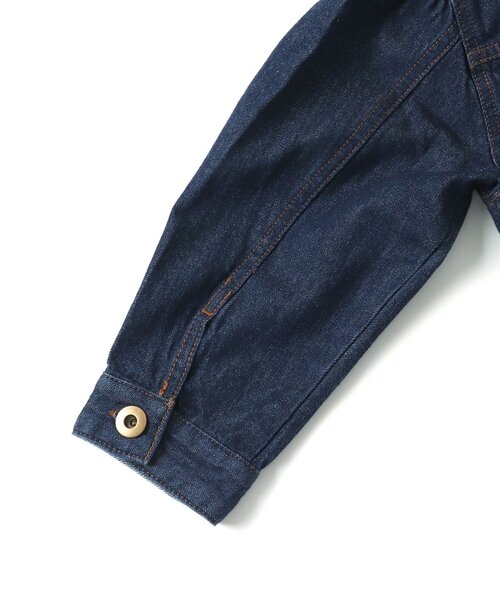 apres les cours（アプレレクール）の「【WEB限定】 衿付きデニムジャケット（デニムジャケット・キッズ・インディゴブルー・130/110/120/90/140/100/80）」の11枚目の写真