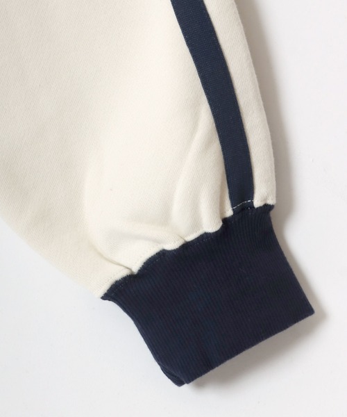 【セール】BEN DAVIS/ベンデイビス LINE HALF ZIP/オーバーサイズ 裏起毛 ロゴ ワンポイント刺繍 ハーフジップ スウェット トレーナー/ラインジャージ（スウェット）｜BEN DAVIS（ベンデイビス）