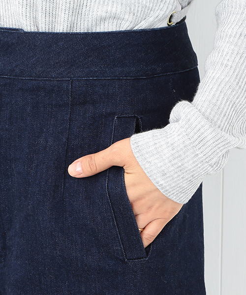 Ray BEAMS（レイビームス）の「■Ray BEAMS / ワイド ダブルカフス デニムパンツ（デニムパンツ・レディース・インディゴブルー・0/1）」の8枚目の写真