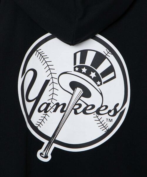 MLB(メジャーリーグベースボール)の「∴WEGO/別注MLBバックロゴプルパーカー(パーカー・メンズ・グレー系その他/ブラック/杢グレー・MEDIUM/LARGE)」の22枚目の写真
