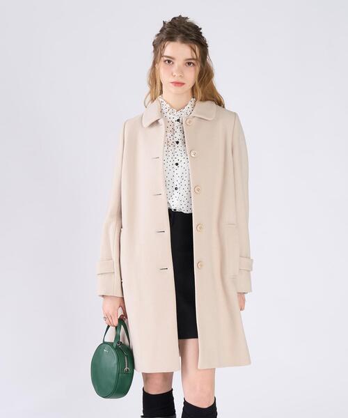 To b. by agnes b.（トゥービーバイアニエスベー）の「Aラインコート ”Pimilico”（ステンカラーコート・レディース・ホワイト系その他・40/36/38）」の7枚目の写真