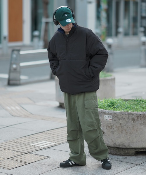 improves（インプローブス）の「【UAU】エコダウン ハーフジップパフジャケット（ダウンジャケット/コート・メンズ・ホワイト/カーキ/ブラック・LARGE/MEDIUM）」の11枚目の写真