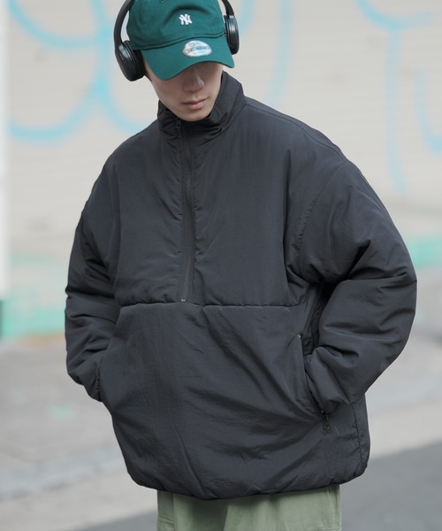 improves（インプローブス）の「【UAU】エコダウン ハーフジップパフジャケット（ダウンジャケット/コート・メンズ・ホワイト/カーキ/ブラック・LARGE/MEDIUM）」の12枚目の写真