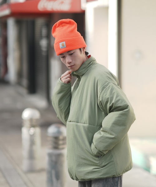 improves（インプローブス）の「【UAU】エコダウン ハーフジップパフジャケット（ダウンジャケット/コート・メンズ・ホワイト/カーキ/ブラック・LARGE/MEDIUM）」の14枚目の写真