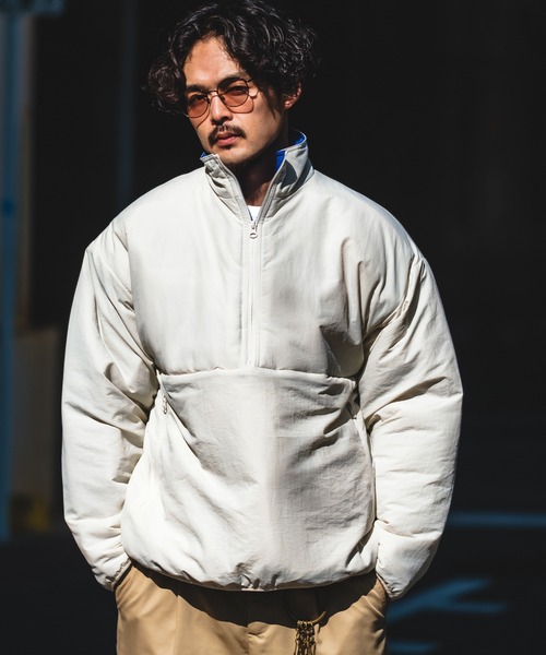 セール】【UAU】エコダウン ハーフジップパフジャケット（ダウン