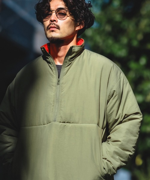 セール】【UAU】エコダウン ハーフジップパフジャケット（ダウン