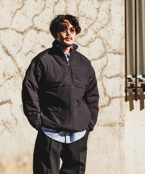 セール】【UAU】エコダウン ハーフジップパフジャケット（ダウン