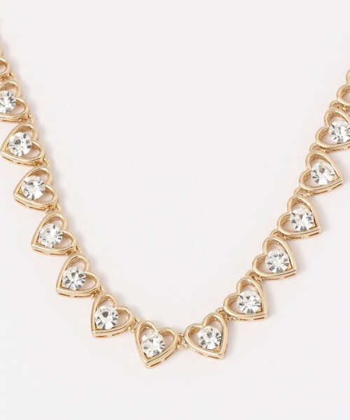 FOREVER 21（フォーエバー トゥエンティーワン）の「ミニハートネックレス（ネックレス・レディース・ゴールド・FREE）」の2枚目の写真