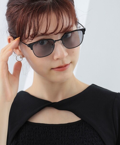 Ray BEAMS（レイビームス）の「noeyedia / サングラス "NE448"（サングラス・レディース・ブラック・ONE SIZE）」の2枚目の写真