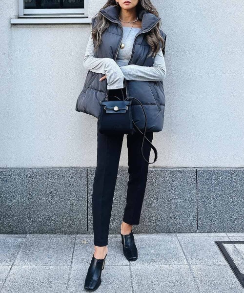 esutoreja（エストレジャ）の「テーパードスラックス（スラックス・レディース・ブラック/グレー系その他/オリーブ・M/S）」の5枚目の写真