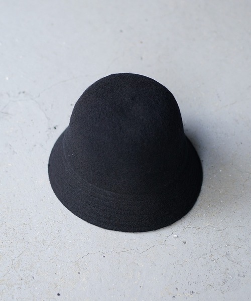MinoriTY(マイノリティ)の「【MinoriTY】ウール縮絨バケットハット フェルト 帽子 メンズ ウィメンズ(ハット・メンズ・ブラック・FREE)」の2枚目の写真