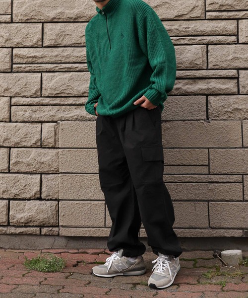 U.S. POLO ASSN.(ユーエスポロアッスン)の「【U.S.POLOASSN.】 7G あぜ編みハーフジップニット(ニット/セーター・レディース・ベージュ/ネイビー/アイボリー/イエロー/グリーン・MEDIUM/LARGE/X-LARGE)」の22枚目の写真