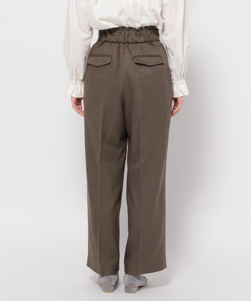 GLOBAL WORK(グローバルワーク)の「ウールライクストレッチワイドパンツ/MATINEE LINE/981912(その他パンツ・レディース・杢グレー/モカ/その他・LARGE/MEDIUM/SMALL)」の6枚目の写真