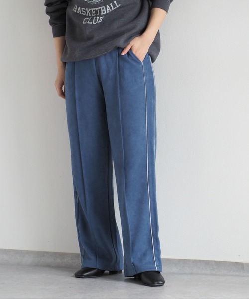 cepo(セポ)の「カットスウェードラインパンツ(その他パンツ・レディース・オフホワイト/チャコール/ブルー・M)」の5枚目の写真