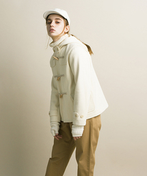 BEAMS BOY | 【期間限定10%OFF】BEAMS BOY / ヘリンボンウール ダッフルコート■▼(ダッフルコート)