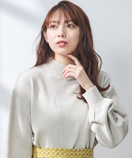 【セール】プチハイネックモールヤーンニットプルオーバー（ニット/セーター）｜12Twelve Agenda（トゥエルブ アジェンダ）